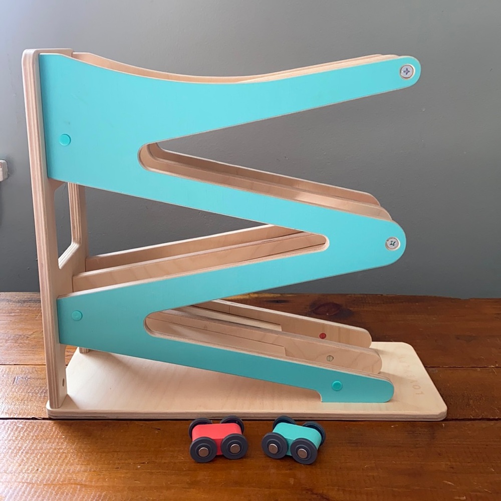 Lovevery Race and Chase Ramp from the Pioneer Play Kit